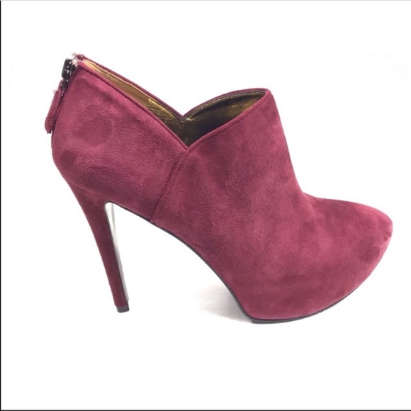 Nine West Suede Leather Booties Belanie Size 8 - Picture 3 of 8